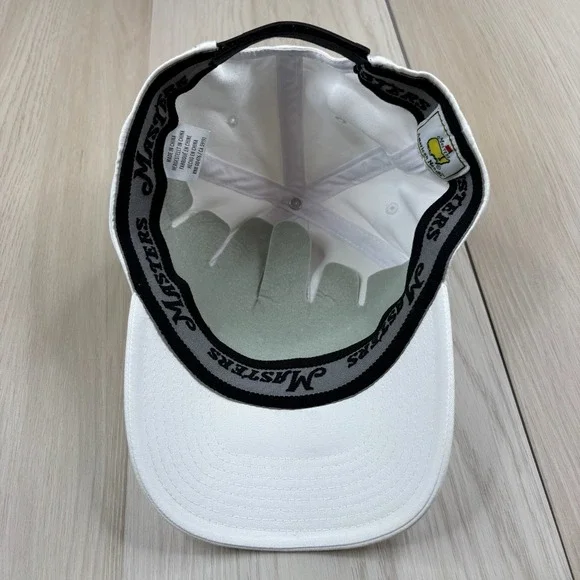 Masters American Needle Mens White Stretch Adjustable Golf Performance Hat Cap - Picture 5 of 11